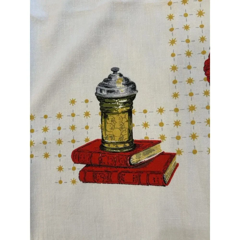 VTG MCM Post War 40s/50s Primitive‎ Linen Tablecloth 47